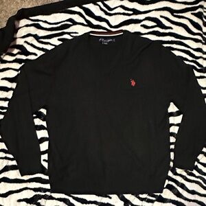 Polo by Ralph Lauren Dark Sweater with Red Logo